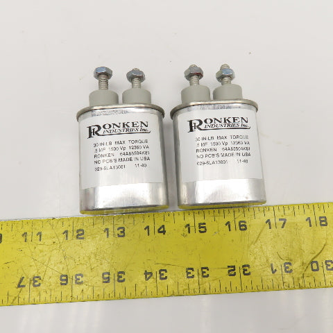 Ronken 64A85504K81 .5MF 1500Vp 12360VA Capacitor Lot Of 2