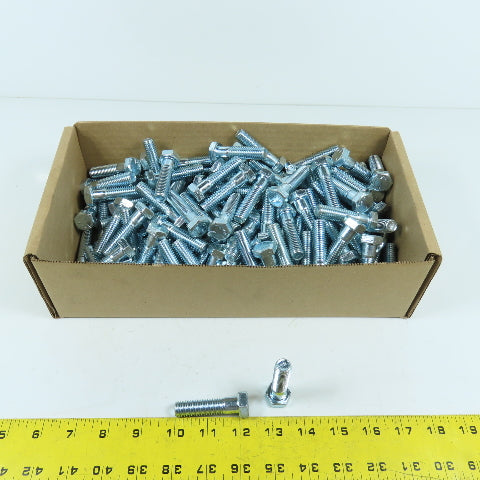 1/2-13 x 2" Partial Thread Grade 5 Hex Head Bolt Zinc Lot Of 150 NEW