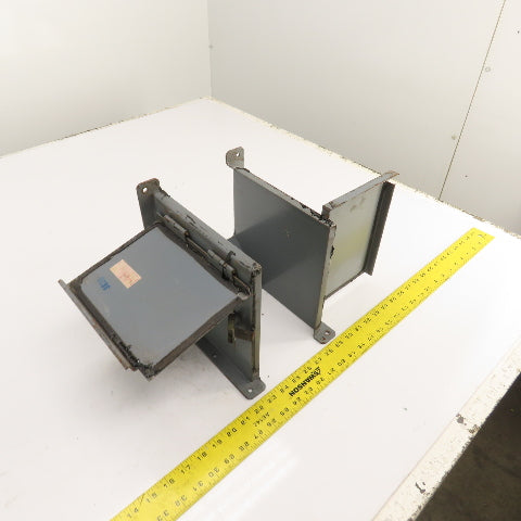 Hoffman 6" x 6" Hinged Cover Wireway Lay-In Trough Gutter 90° Section