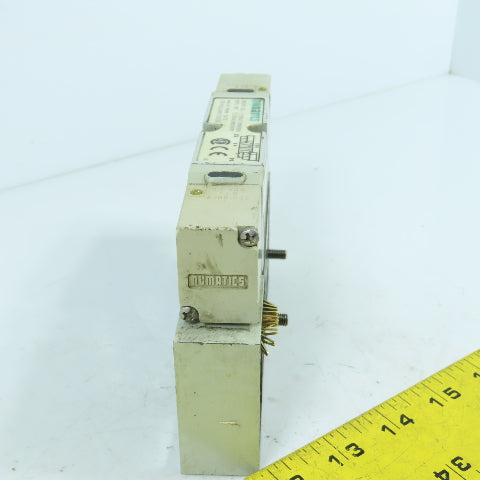 Numatics 122BB4Z2MN00061 150PSI 2/4Way Solenoid Pneumatic Valve Manifold 24VDC