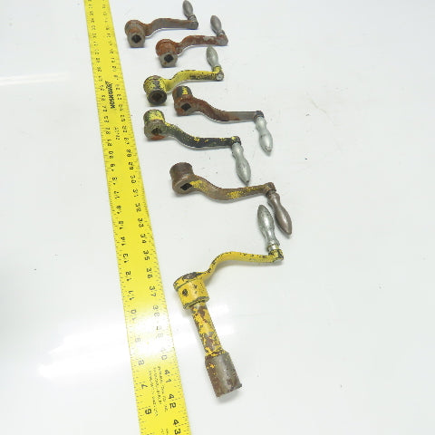 9/16" Manual Handle Crank From Torwegge Machine Lot Of 7