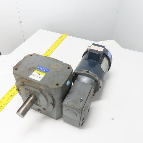 Boston Gear FWA732150XB56 150:1 Ratio Right Angle Worm Gear Reducer 11.6RPM 1HP