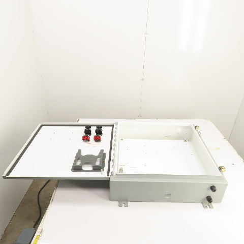 Hoffman A242406LP 24" x 24" x 6" Electrical Enclosure W/ Backplate Type 12, 13