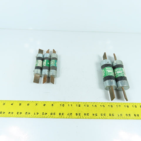 Buss NON-200 NON-100 200A & 100A One Time Fuses 250VAC Lot Of 5