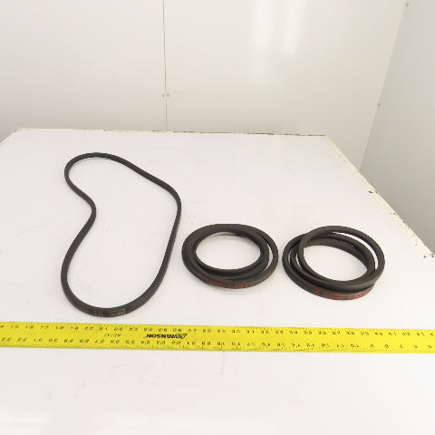Gates Hi-Power II B66 B-Section V Belt 5/8" x 69" Long Lot Of 3 (2 Brands)