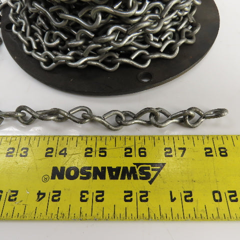 37026E #10 Single Jack Chain Bright Galvanized 150' Reel USA