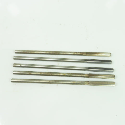 6-Flute Straight Chucking Reamer 17/64" 6" OAL Lot Of 5