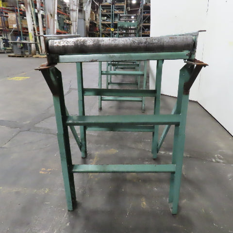 Roach 29" x 35" Heavy Steel Roller Gravity Conveyor 2.5" OD 26" BF 6" Centers