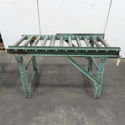 Roach 30" x 67" Heavy Steel Roller Gravity Conveyor 2.5" OD 27" BF 6" Centers