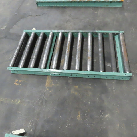 Roach 30"x 62-1/2" Heavy Steel Roller Gravity Conveyor 2.5" OD 27" BF 6" Centers