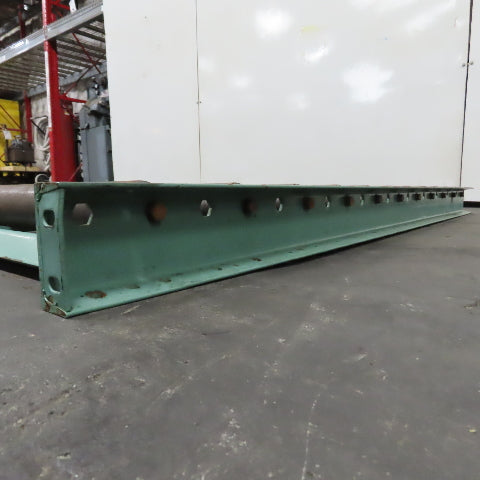 Roach 30" x 67" Heavy Steel Roller Gravity Conveyor 2.5" OD 27" BF 6" Centers