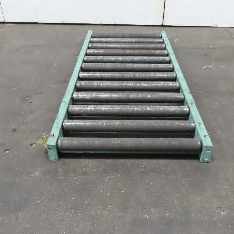 Roach 30" x 72" Heavy Steel Roller Gravity Conveyor 2.5" OD 27" BF 6" Centers