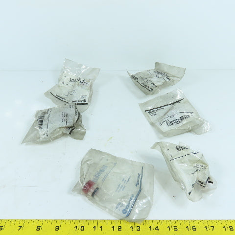 Allen Bradley 800MR-N1R 22mm Red Pilot Light Cover Lot Of 6 New