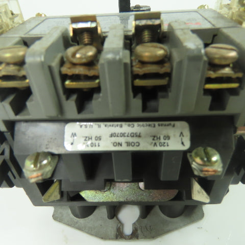 Furnas 14DP32AF Size 1 Motor Starter Contactor 600V 27A 120V Coil W/ Overload