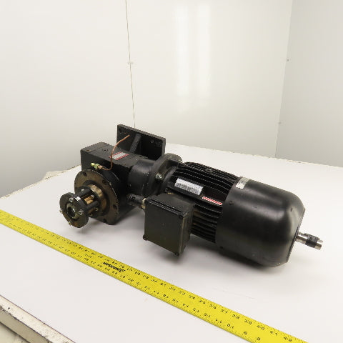 ZAE E 080 B 10:1 3.0kW Gear Motor 230/400V 3PH 50HZ 144RPM Out W/ Brake 24V