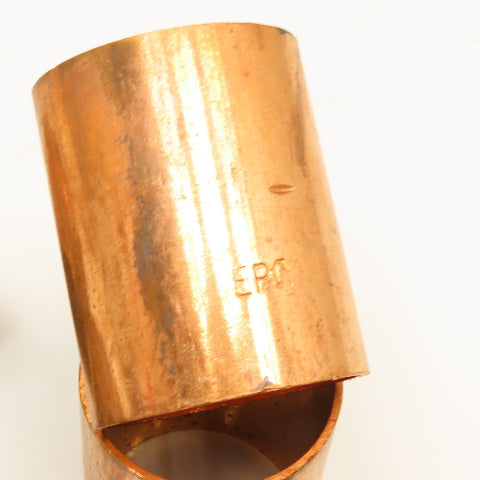 Elkhart Products 1-1/2" Copper Sweat Couplings 90° Elbows Pipe Fittings Lot Of 6