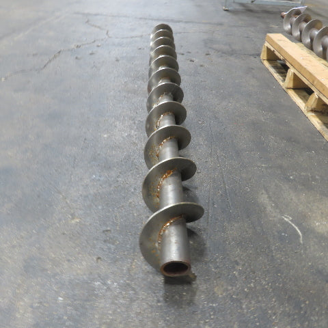 5-3/4" Diameter Steel Steel Conveyor Auger Screw 69-1/8"Screw 74-1/2" OAL