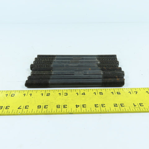 Black Steel Double End Studs Rods Machining Clamping 1/2"-13 x 6" Long Lot Of 8