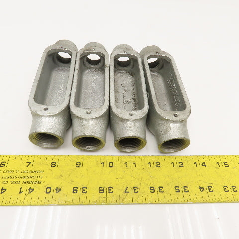 Cruse Hinds Form 5 21 C75M 3/4" Conduit Body Lot Of 4