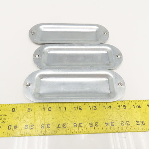 Appleton Form 35 1-1/4"-1-1/2" Conduit Body Cover Plate Lot Of 3