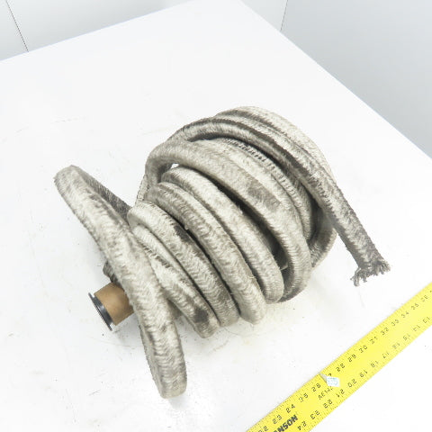 Square Ceramic Fiber Braid Rope W/ Glass Insert 50' Long 1" Thick