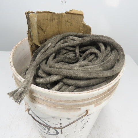 Round Ceramic Fiber Braid Rope W/ Glass Insert 398' Long 3/8" Thick