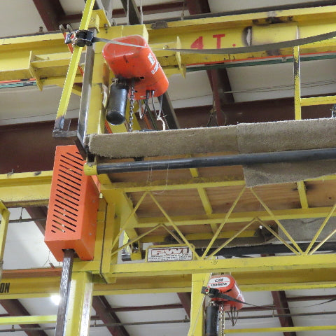 PWI 8 Post Powered Scaffold RV Manufacturing Lift Work Platform 9' Wide Each Bay