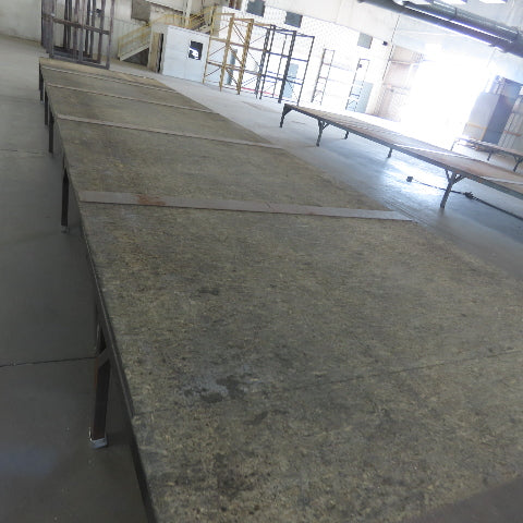 506" Long x 108" Wide Steel Frame Work Bench Assembly Weld Table 30" Tall