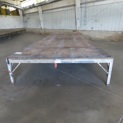 336-1/2" Long x 108" Wide Steel Frame Work Bench Assembly Weld Table 31" Tall