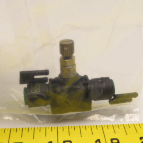 Parker XFC800-4 1/4" Push To Connect Inline Flow Control Valve