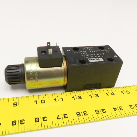 Parker D1VW1KNJWL75 4/2 Position Single Solenoid Valve 24VDC