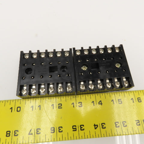 Custom Connector Corp. SD12 12 Pin 600V Relay Socket Lot Of 2