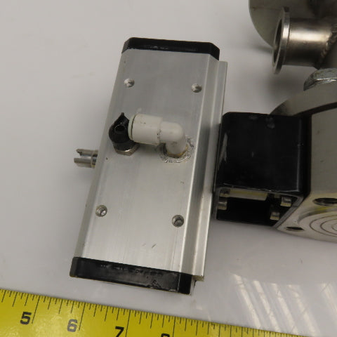 40mm Stainless Steel Vacuum Flange Mount Ball Valve W/ Actuator