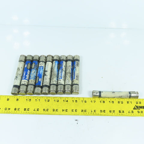 Littlefuse FLSR15ID 15A Indicator Time Delay Fuses 600VAC Lot Of 10
