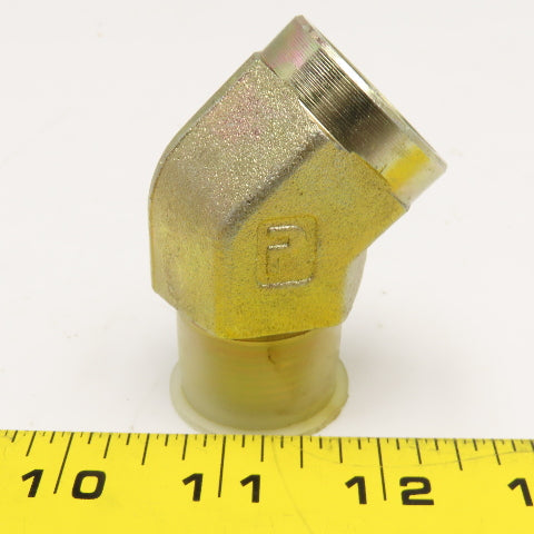 Parker 3/4" NPT Street Elbow 45° Hydraulic Fitting