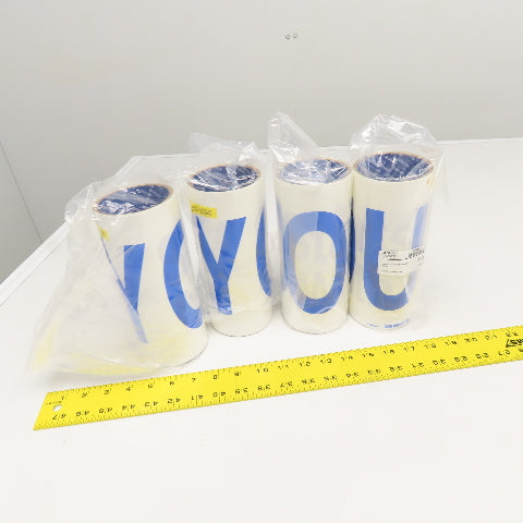 Brady 8" x 40" SAFETY STARTS WITH YOU Wht/Blue Self Adhesive Sign Lot/4