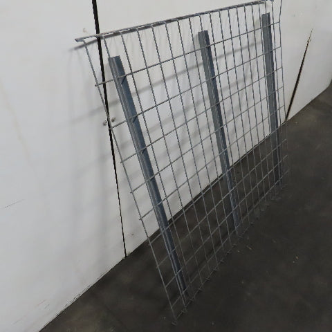 42" x 46" Wide 3 Channel Double Waterfall Pallet Rack Wire Decking