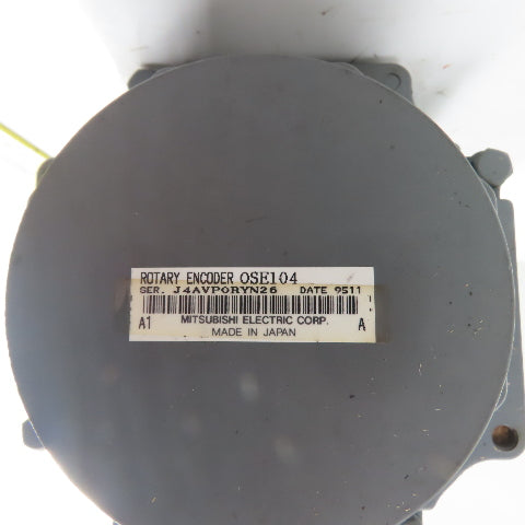 Mitsubishi HA103NC-S 2.0kW AC Servo Motor 3000RPM 170V 100HZ 57A 35mm W/Encoder
