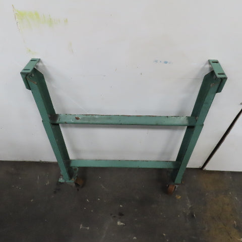 30" Wide H Stand Gravity Roller Conveyor Legs Adj Height Incline W/ Castors