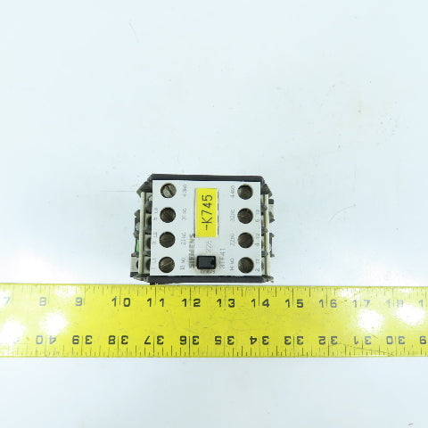 Siemens 3TF4122-4BB4 3-Pole Contactor 7-1/2HP 17-30VDC Coil