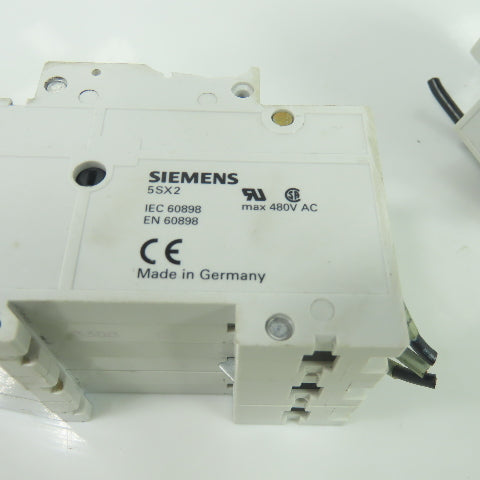 Siemens 5SX23 3-Pole Circuit Breaker C5 480VAC Lot Of 2