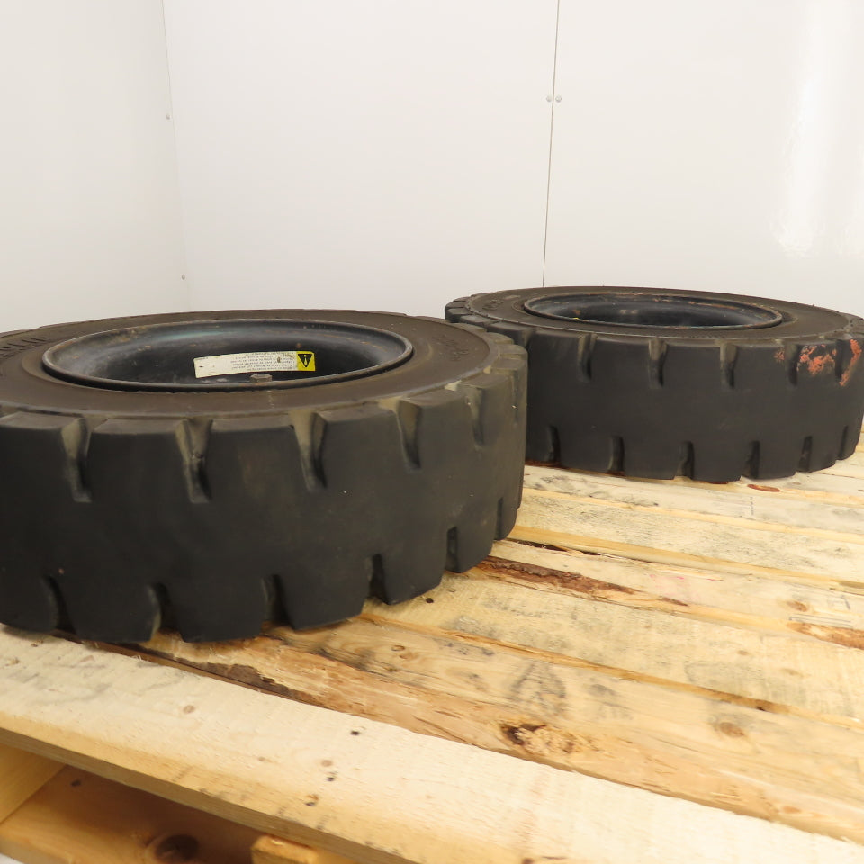GS-Solid CL403S 7.00-12 / 5.0 Solid Cushion Forklift Tire W/ 5.00S-12 Rim 6-Lug