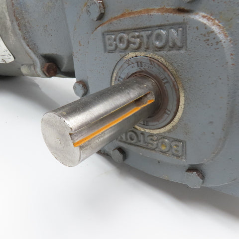 Boston Gear 60:1 Ratio Gear Motor 3/4Hp 230/460V 3Ph 28.75RPM Output