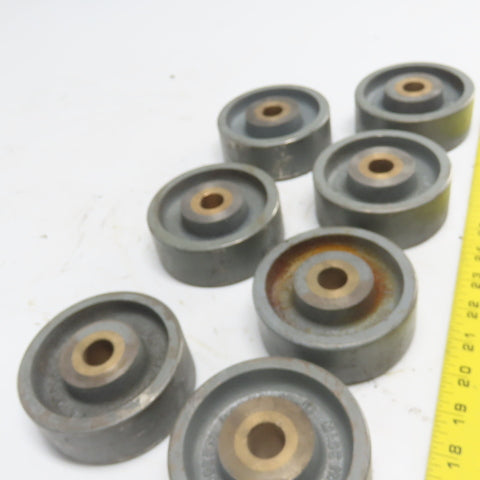 Caster concepts 04200-10-16 4" OD x 1-1/2" Wide Caster Wheel 3/4" Bore Lot Of 7