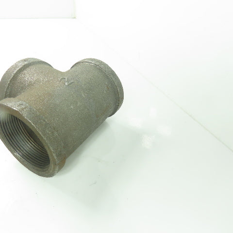 2" NPT Black Malleable Iron Pipe Fitting Tee