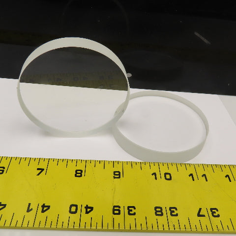 3" x 1/2" Thick Sight Glass Lens W/ Gaskets Lot Of 2