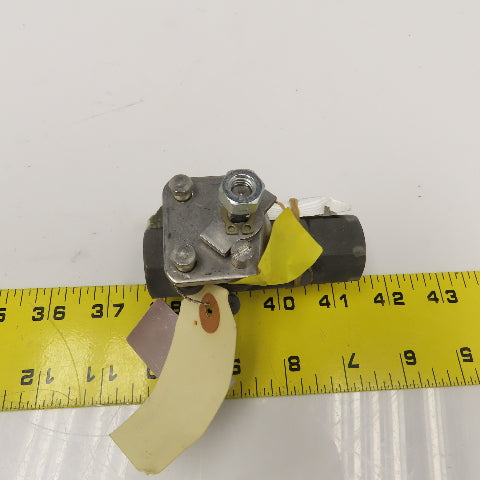 Jamesbury 1/2" NPT Shut Off Valve Chlorine Service 325°F