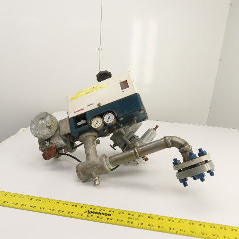 Masoneilan McGraw MicroPak 1" Stainless CV Control Valves 35PSI W/ Transducer