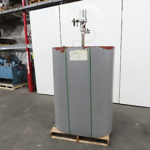 240 Gallon Vertical Oval Oil Fuel Tank W/ Balcrank Air Pump 5:1 Mod 1130-001