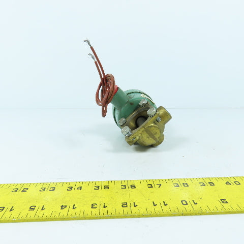 Asco 8342B2 1/4" 125PSI 3-Way Solenoid Valve Air Gas Water Oil 120V Coil